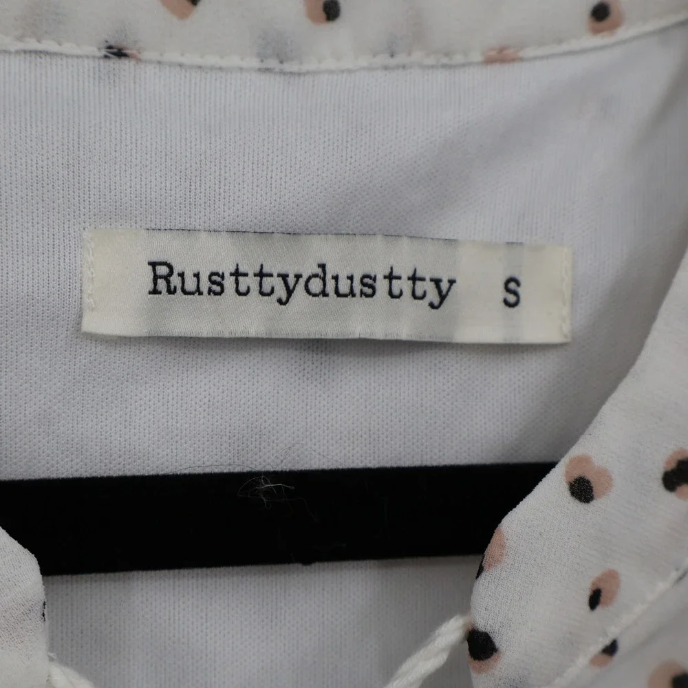 Rustydustty Embroidered Midi Dress Womens S White Boho Bohemian Peasant Tiered - Picture 3 of 15